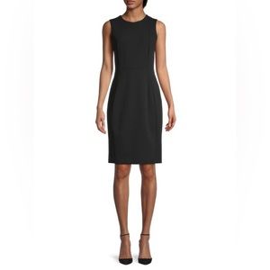 Calvin Klein Sleeveless Black Sheath Dress Size 8